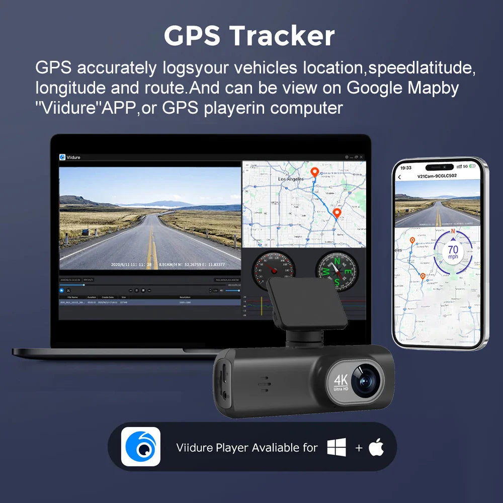 Smart 4K Dual Lens Dash Cam