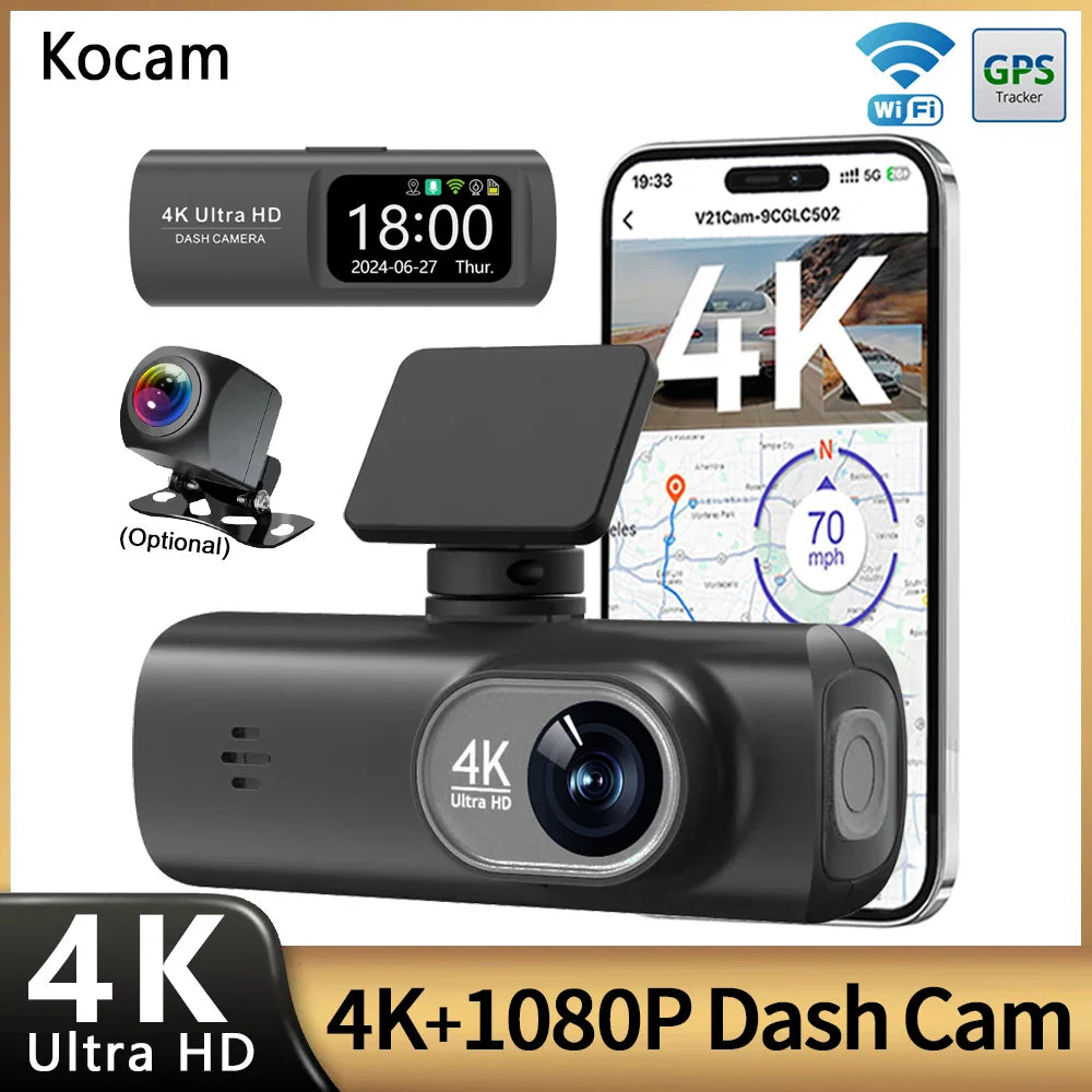 Smart 4K Dual Lens Dash Cam