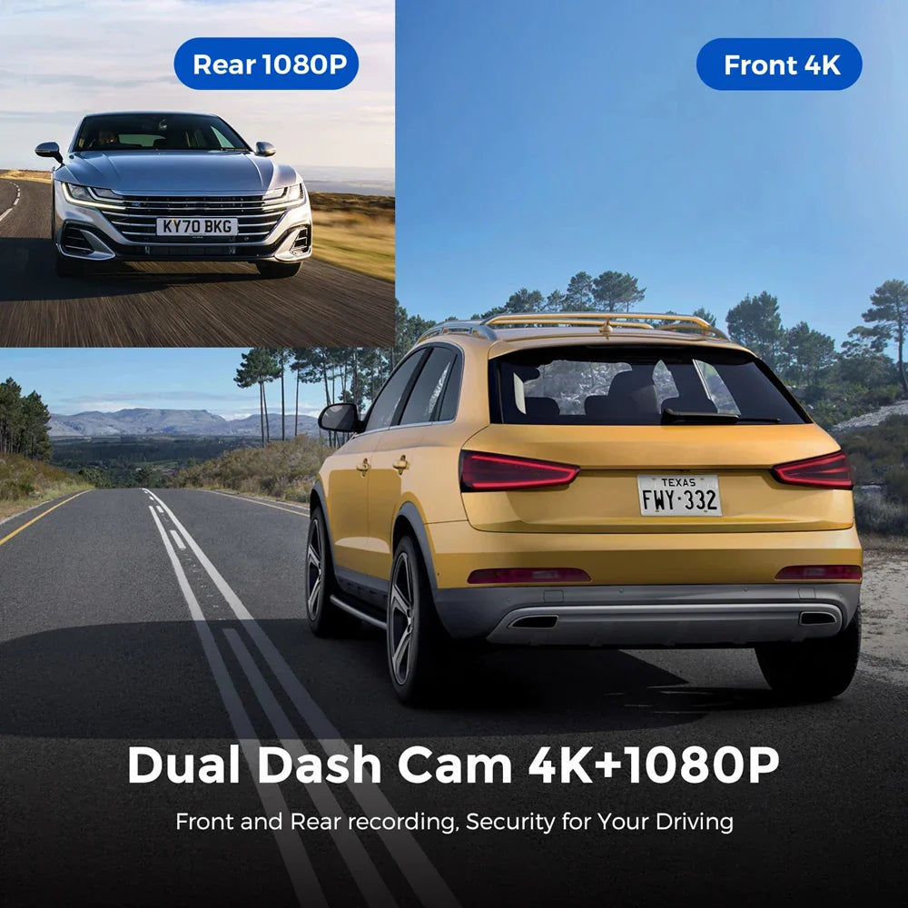 Smart 4K Dual Lens Dash Cam